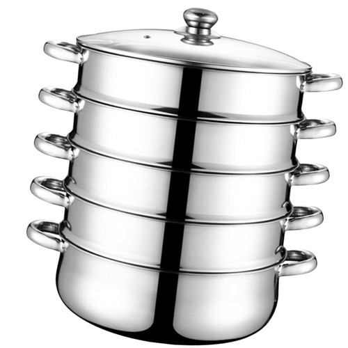 Large tier steamer stainless - large,