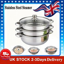 3TIER 28CM S/S STEEL INDUCTION