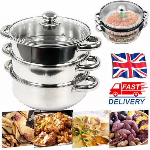 3tier 28cm steel - steel, hob