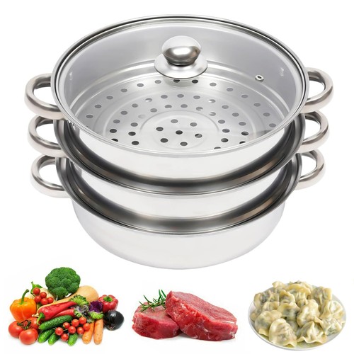 3tier steamer 28cm - s/s, steel