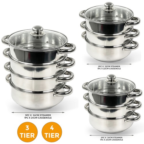 4tier stainless steel - stainless,